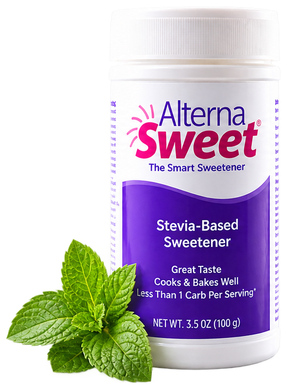 AlternaSweet dispenser with fresh mint